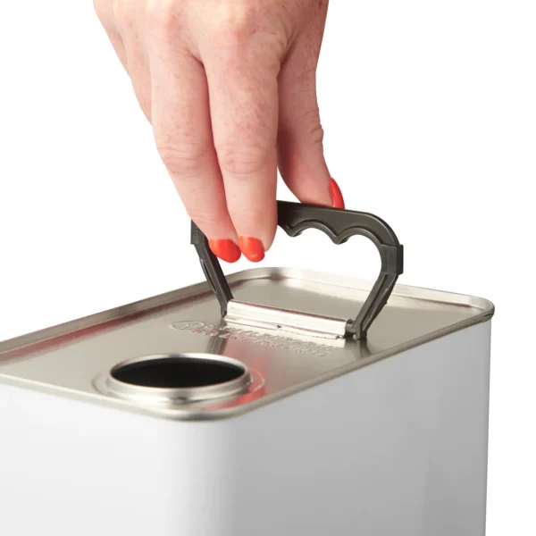5L White UN Approved Rectangular Tin Plain Interior with 42mm berg opening - Image 4